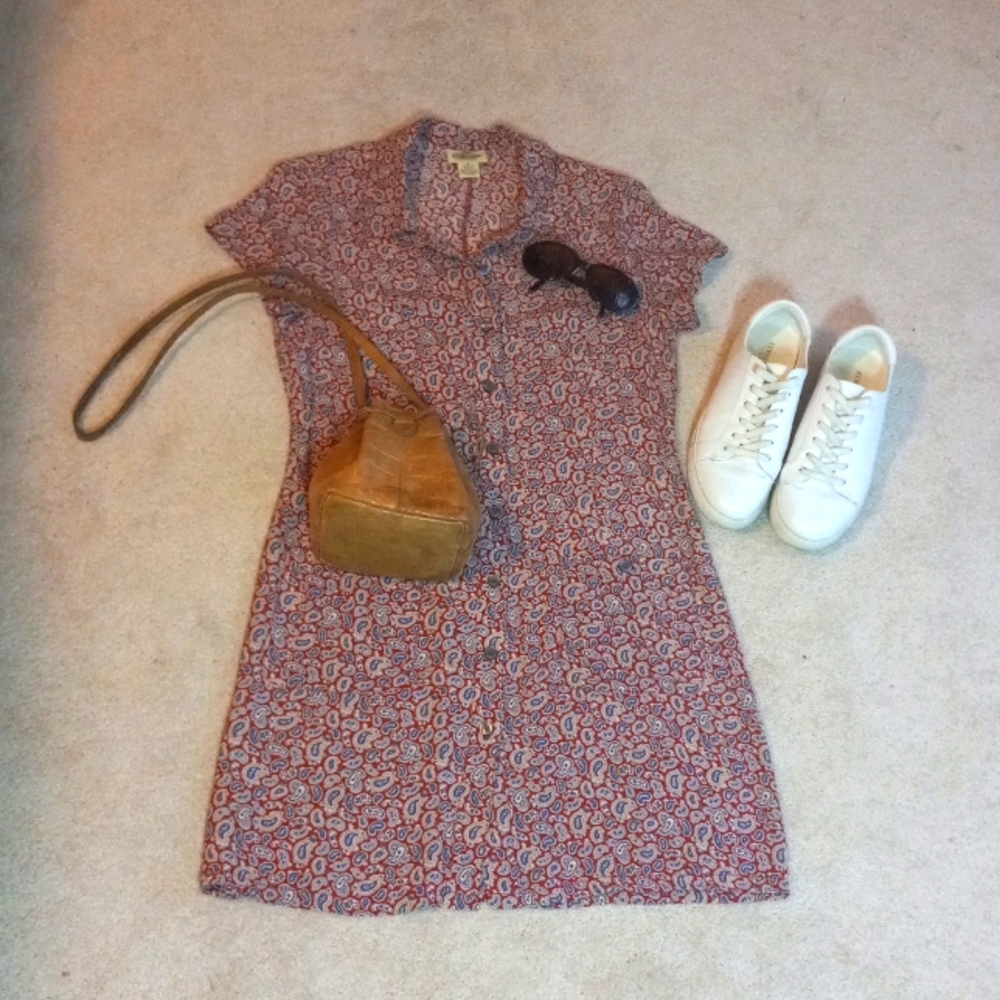 Button Front Dress - Picture 1 of 15